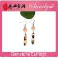 Unique Handmade Bee Chandelier Earrings Floral Teardrop Earrings